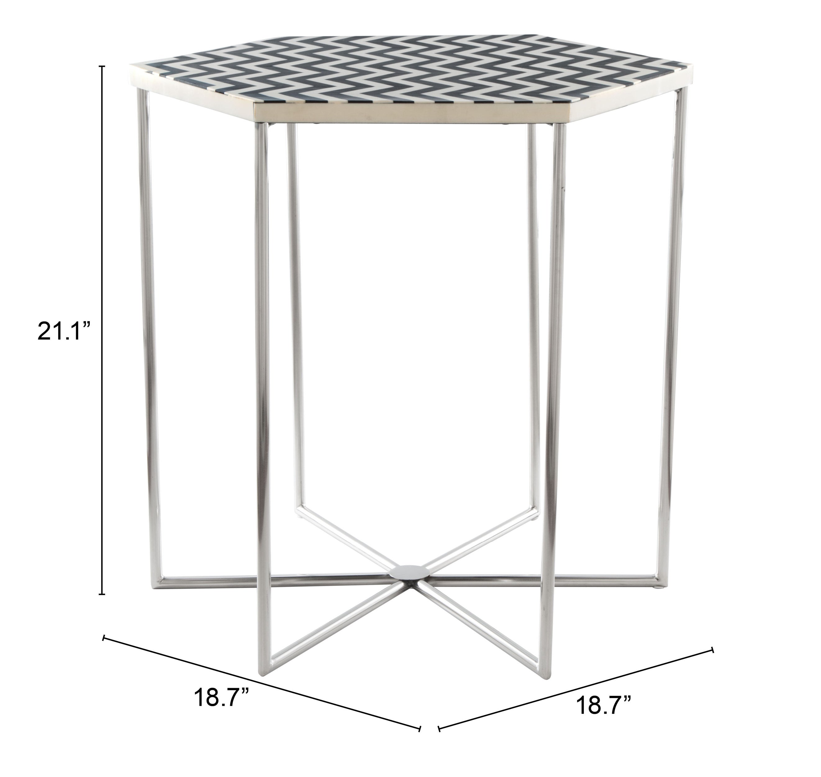 Zuo Modern Forma Side Table Multicolor