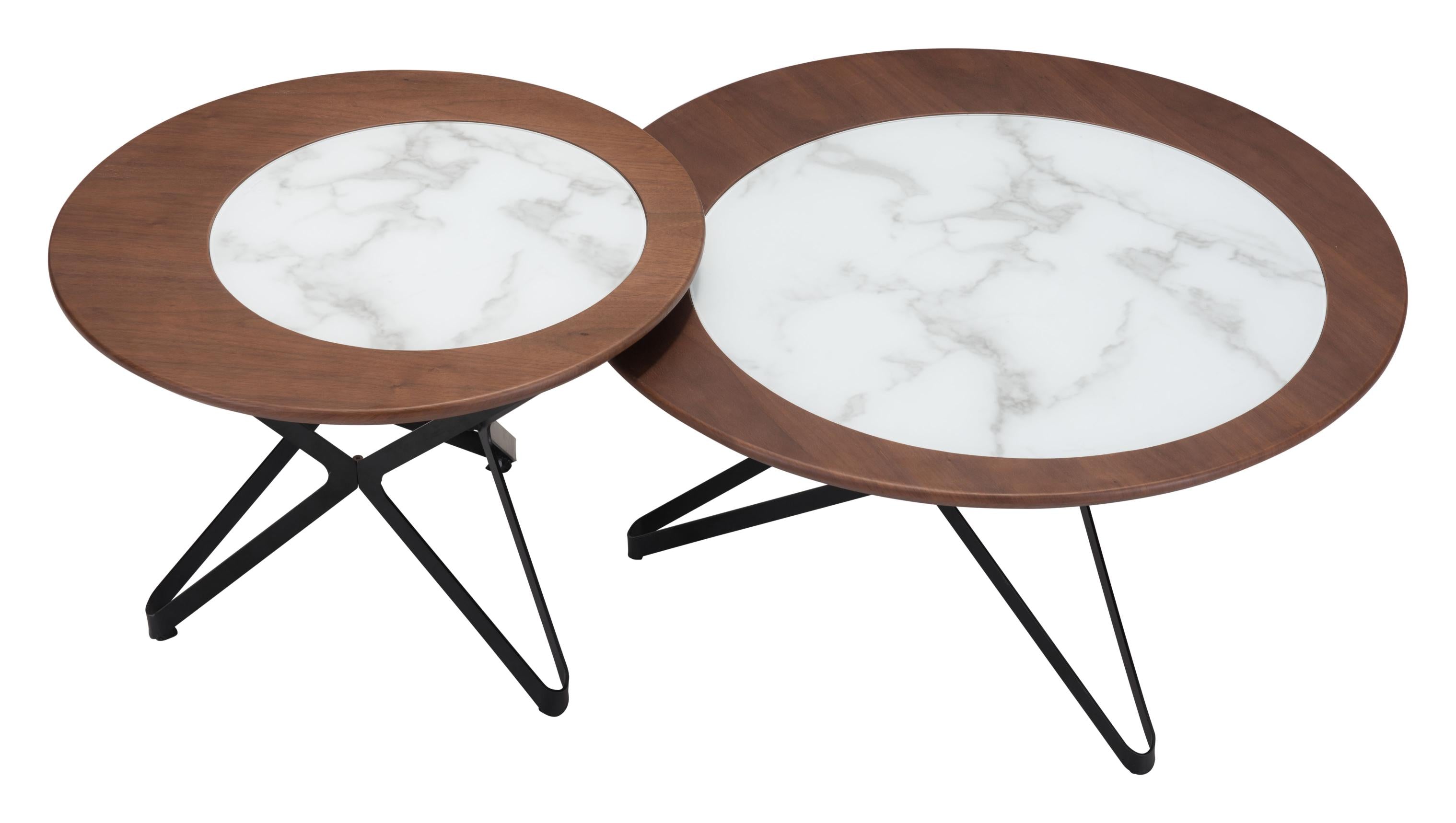 Zuo Modern Anderson Coffee Table 2-Piece Set - Multicolor