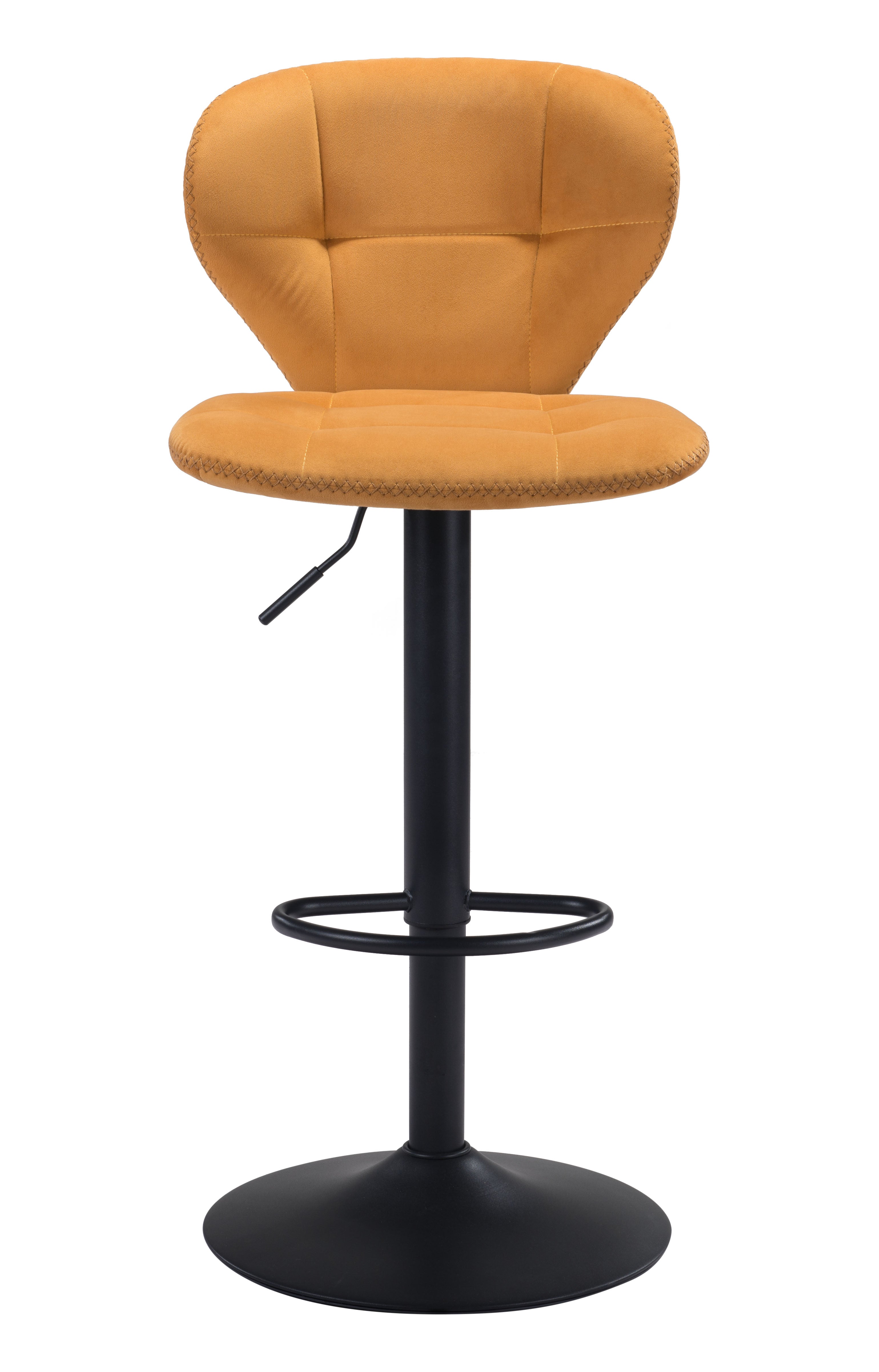 Zuo Modern Salem Barstool in Yellow/Gray/Red