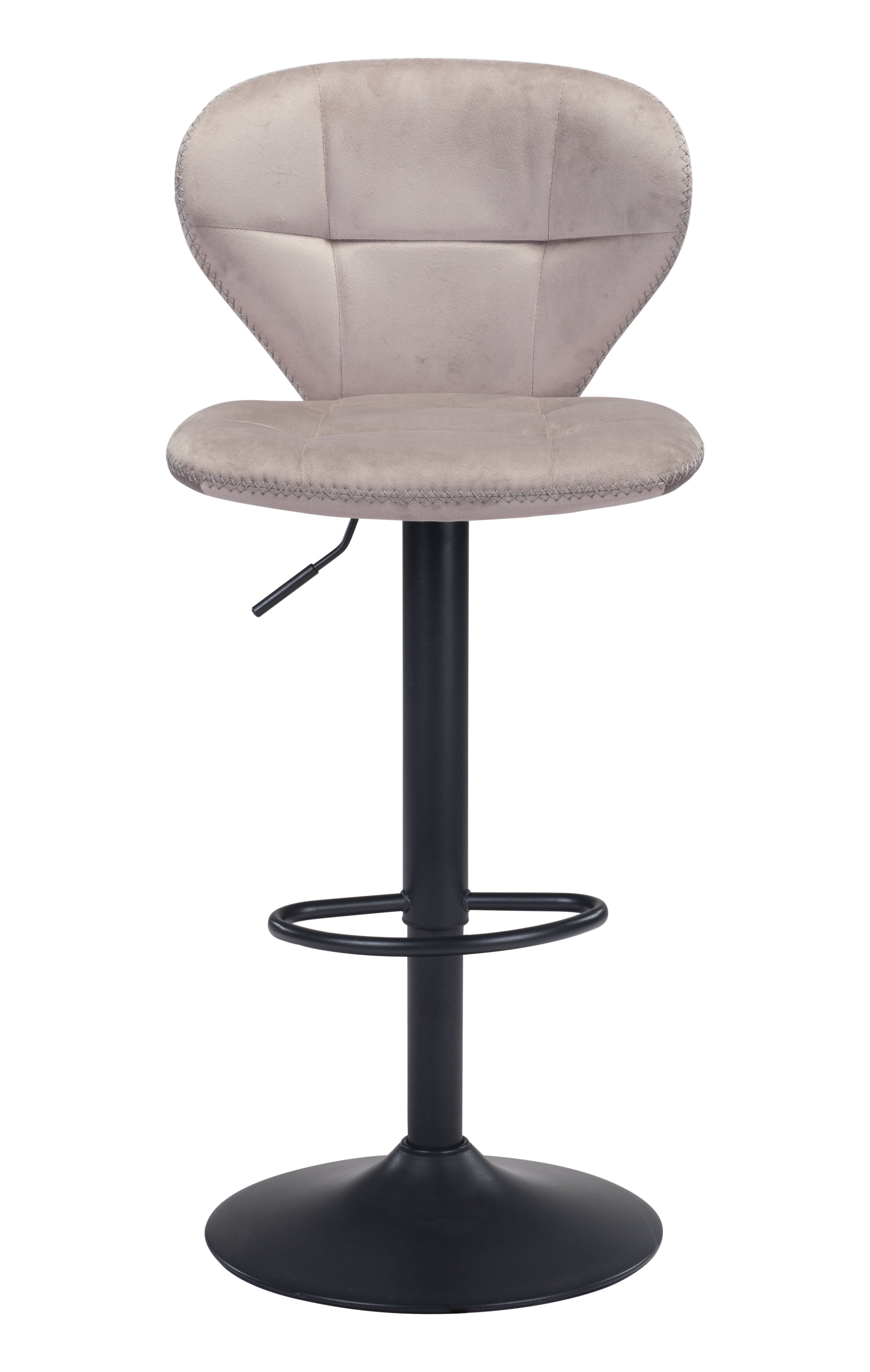 Zuo Modern Salem Barstool in Yellow/Gray/Red