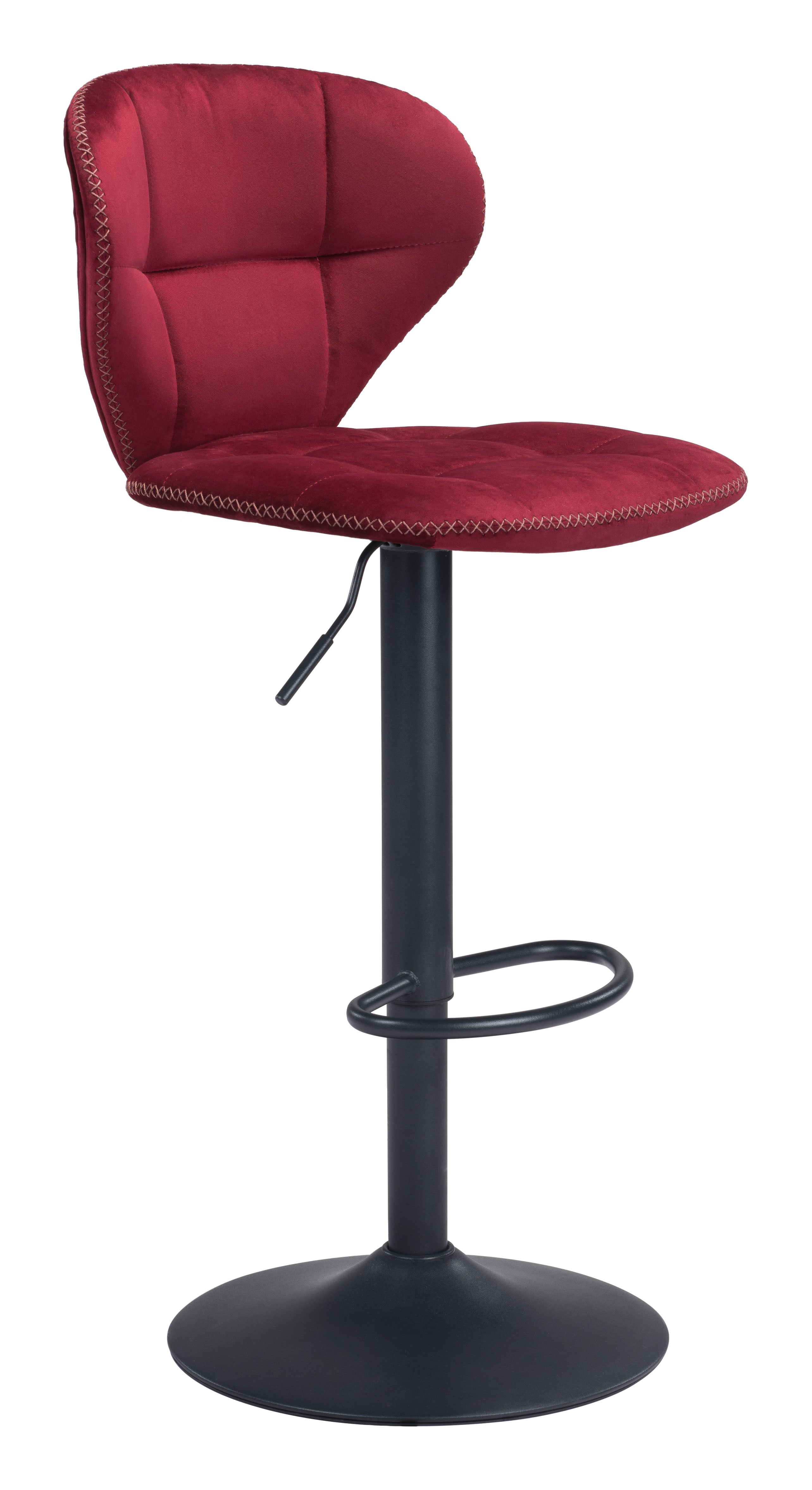 Zuo Modern Salem Barstool in Yellow/Gray/Red