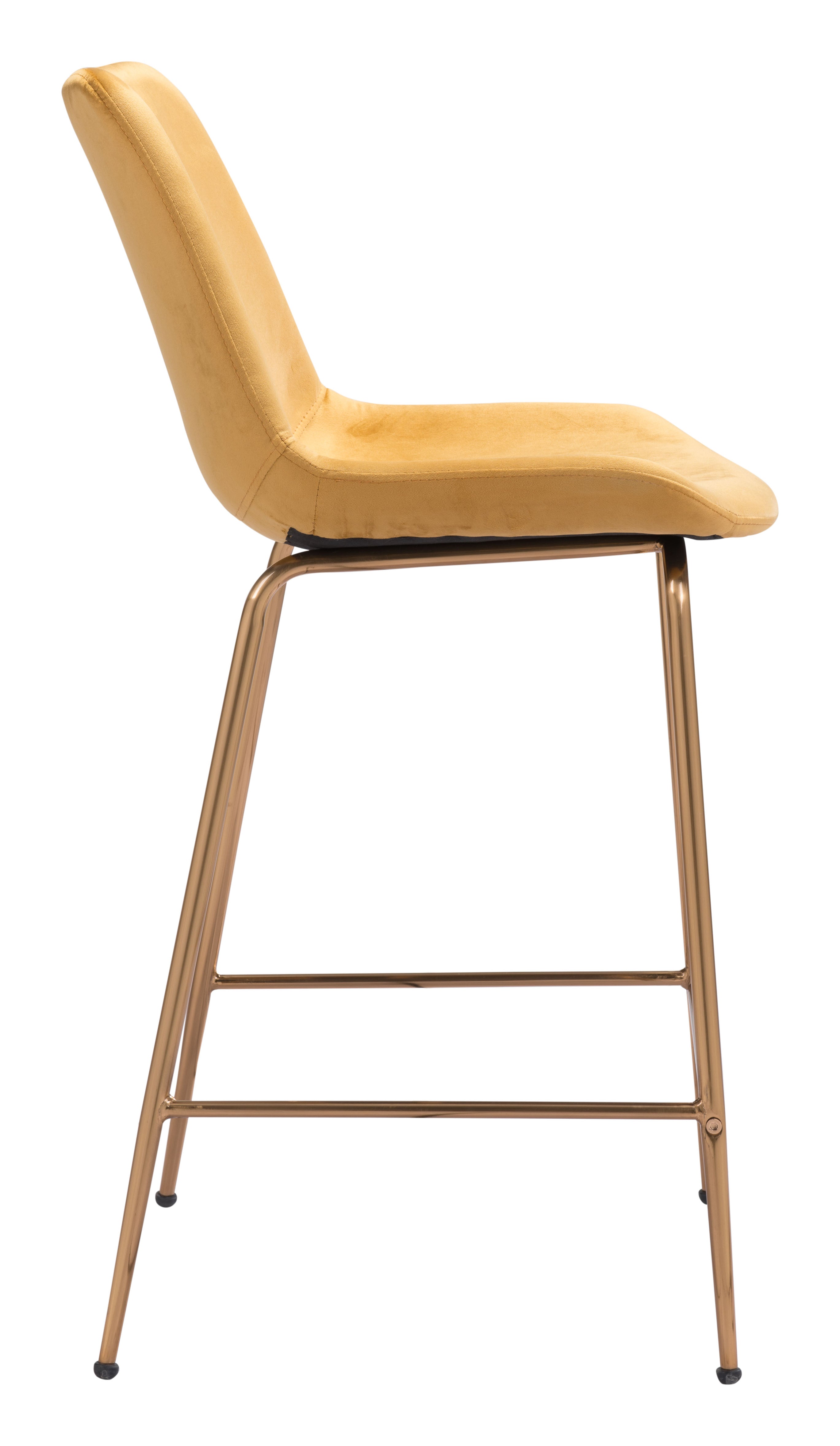 Zuo Modern Tony Counter Stool in Green/Yellow/Red and Gold