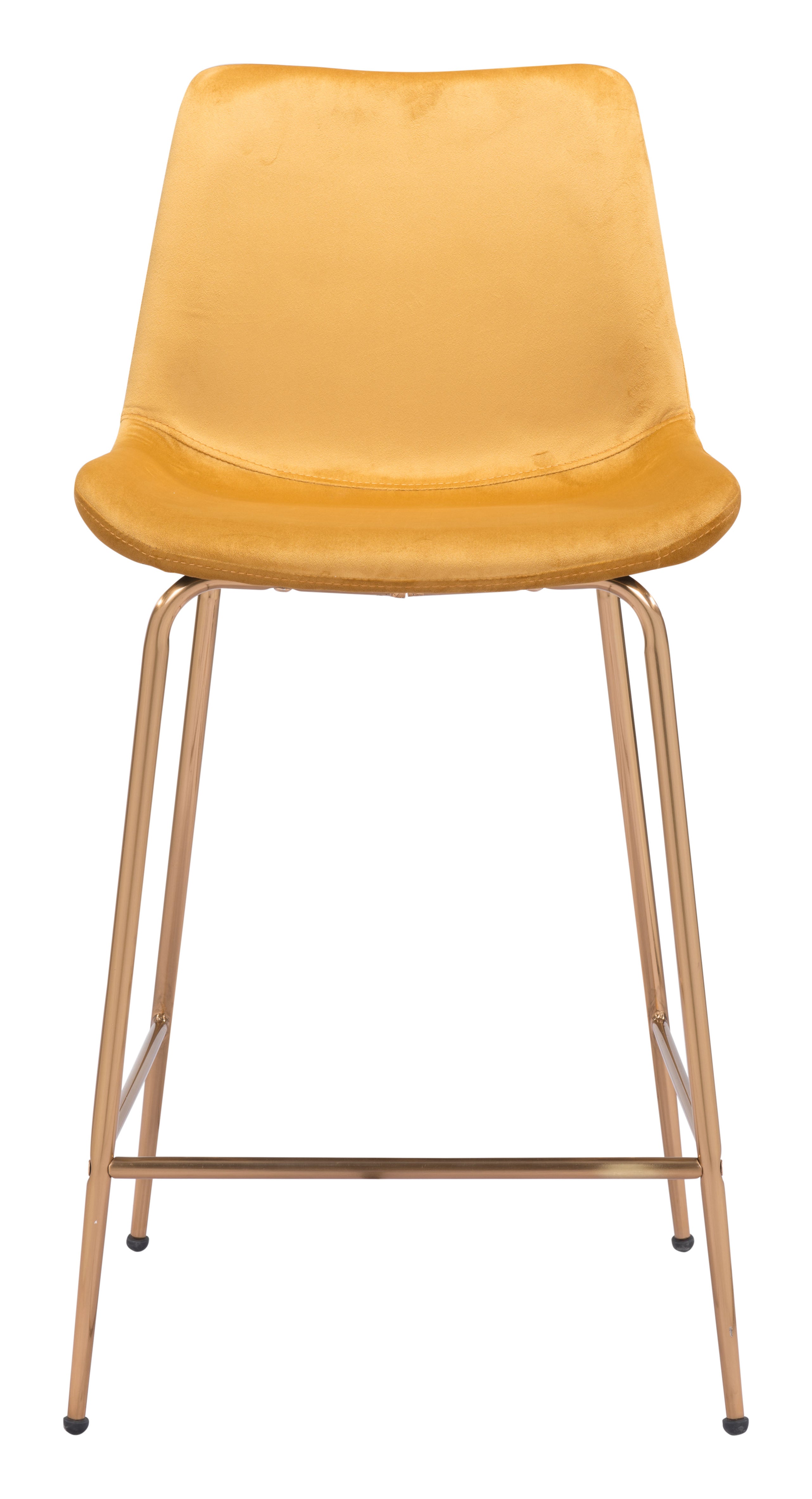 Zuo Modern Tony Counter Stool in Green/Yellow/Red and Gold