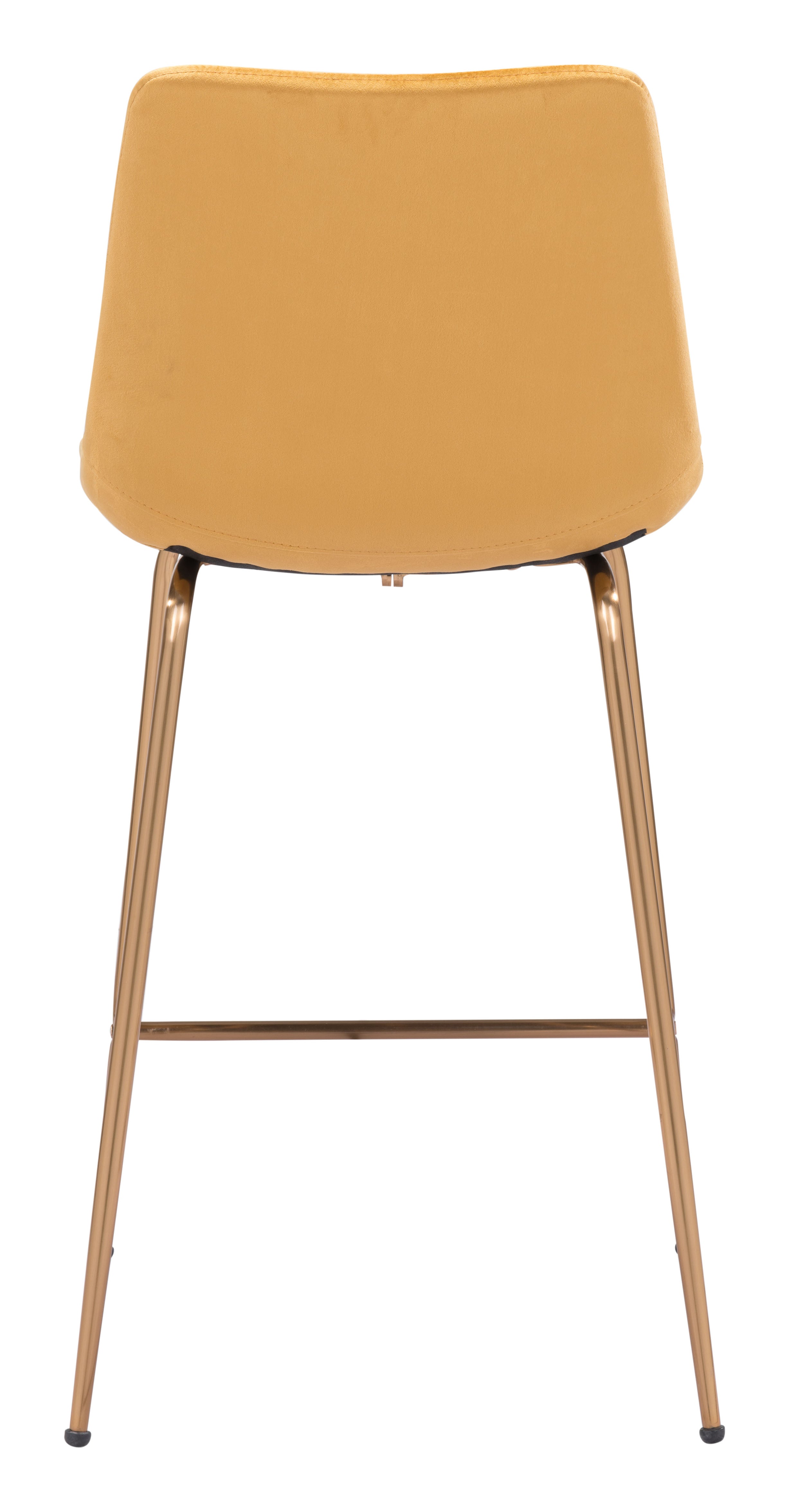 Zuo Modern Tony Counter Stool in Green/Yellow/Red and Gold