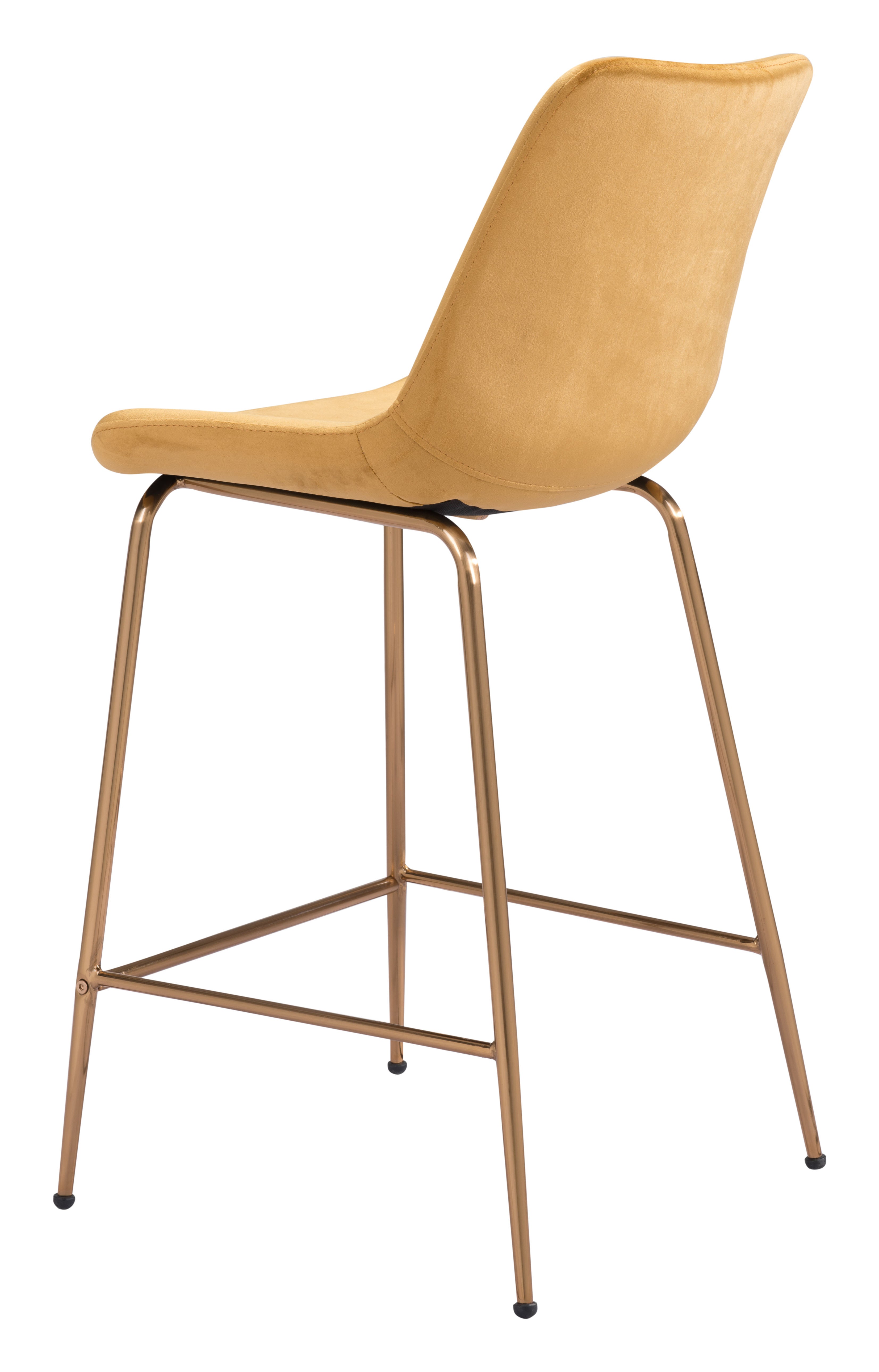 Zuo Modern Tony Counter Stool in Green/Yellow/Red and Gold