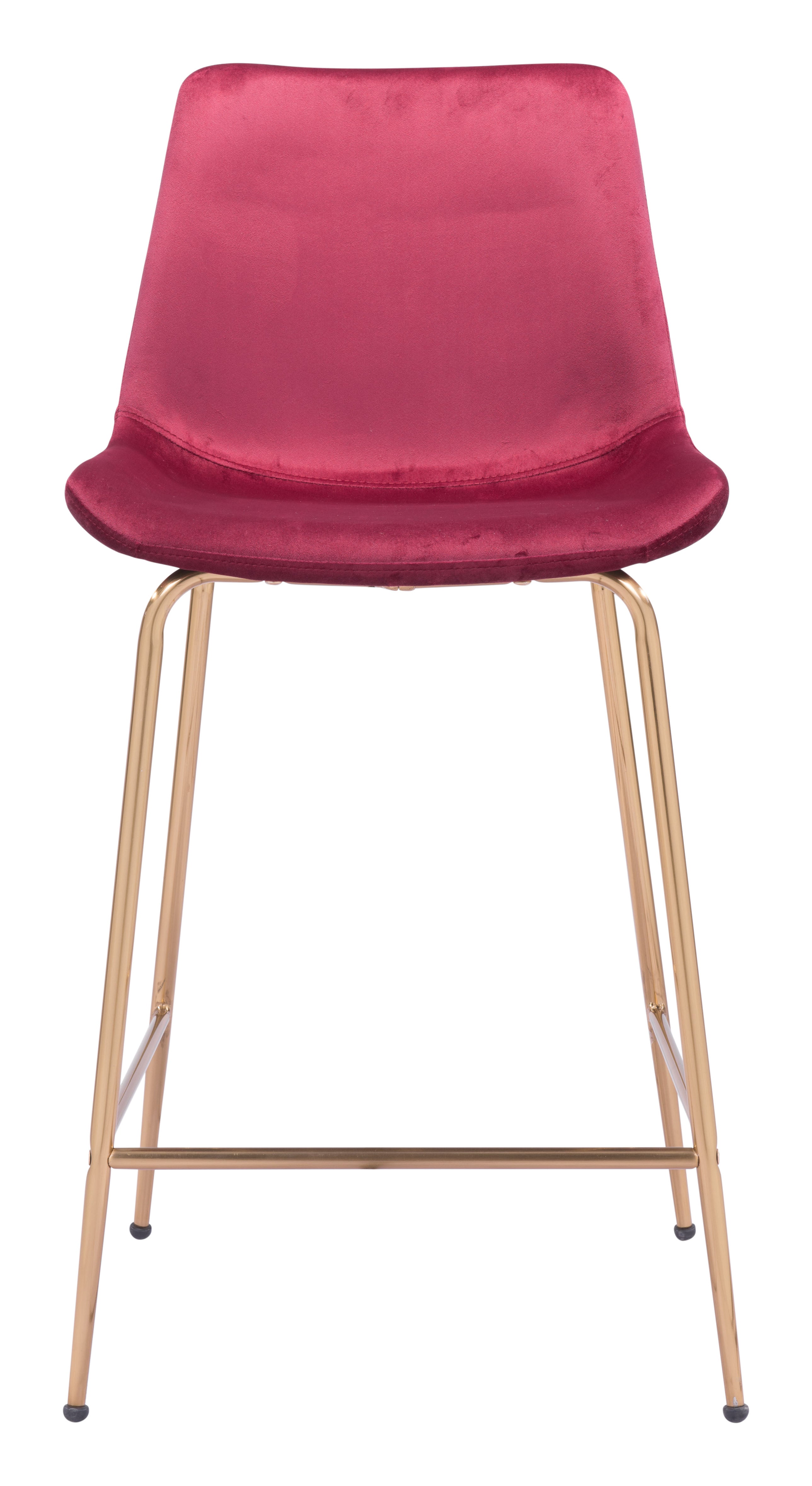 Zuo Modern Tony Counter Stool in Green/Yellow/Red and Gold