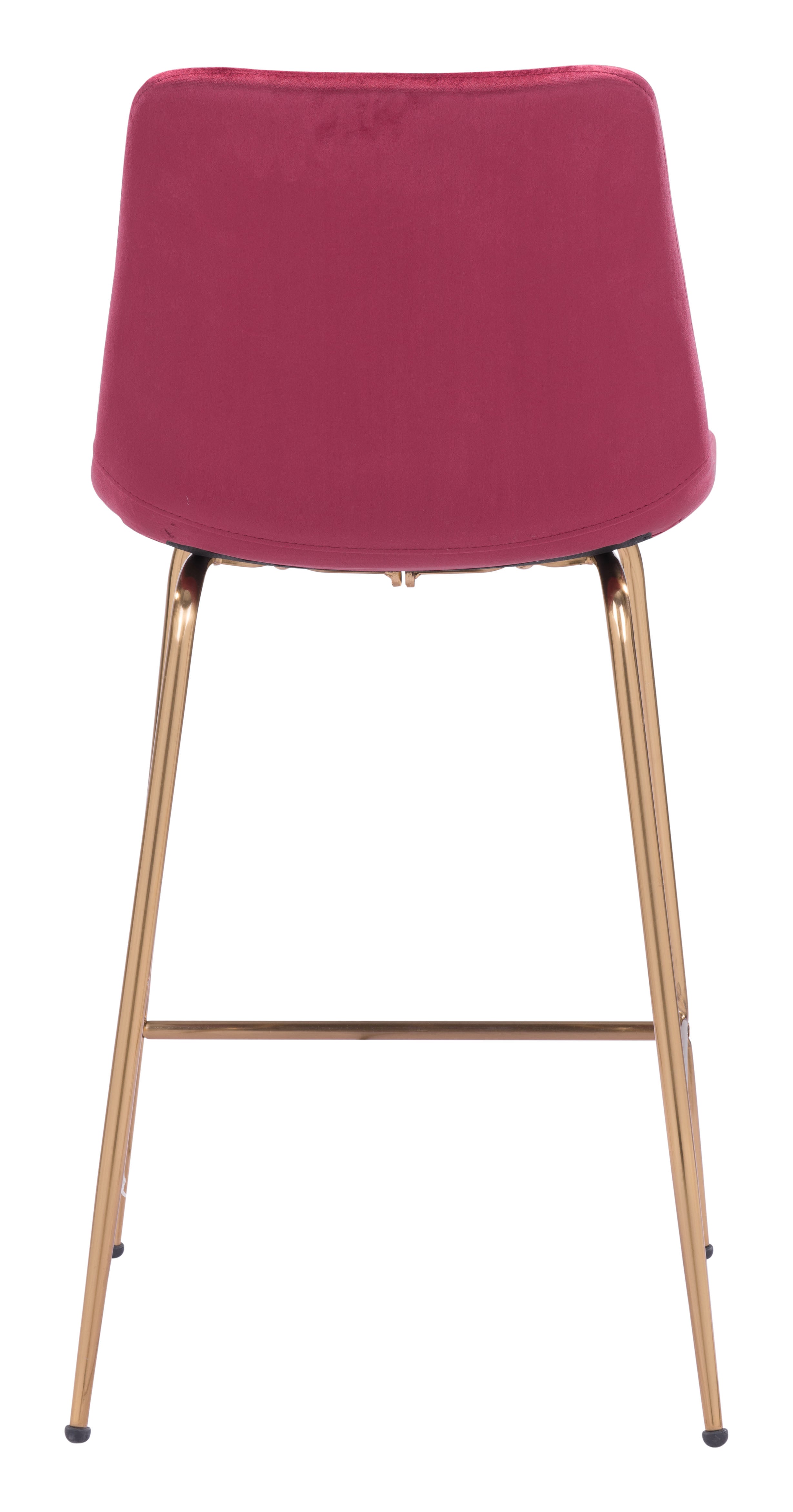 Zuo Modern Tony Counter Stool in Green/Yellow/Red and Gold