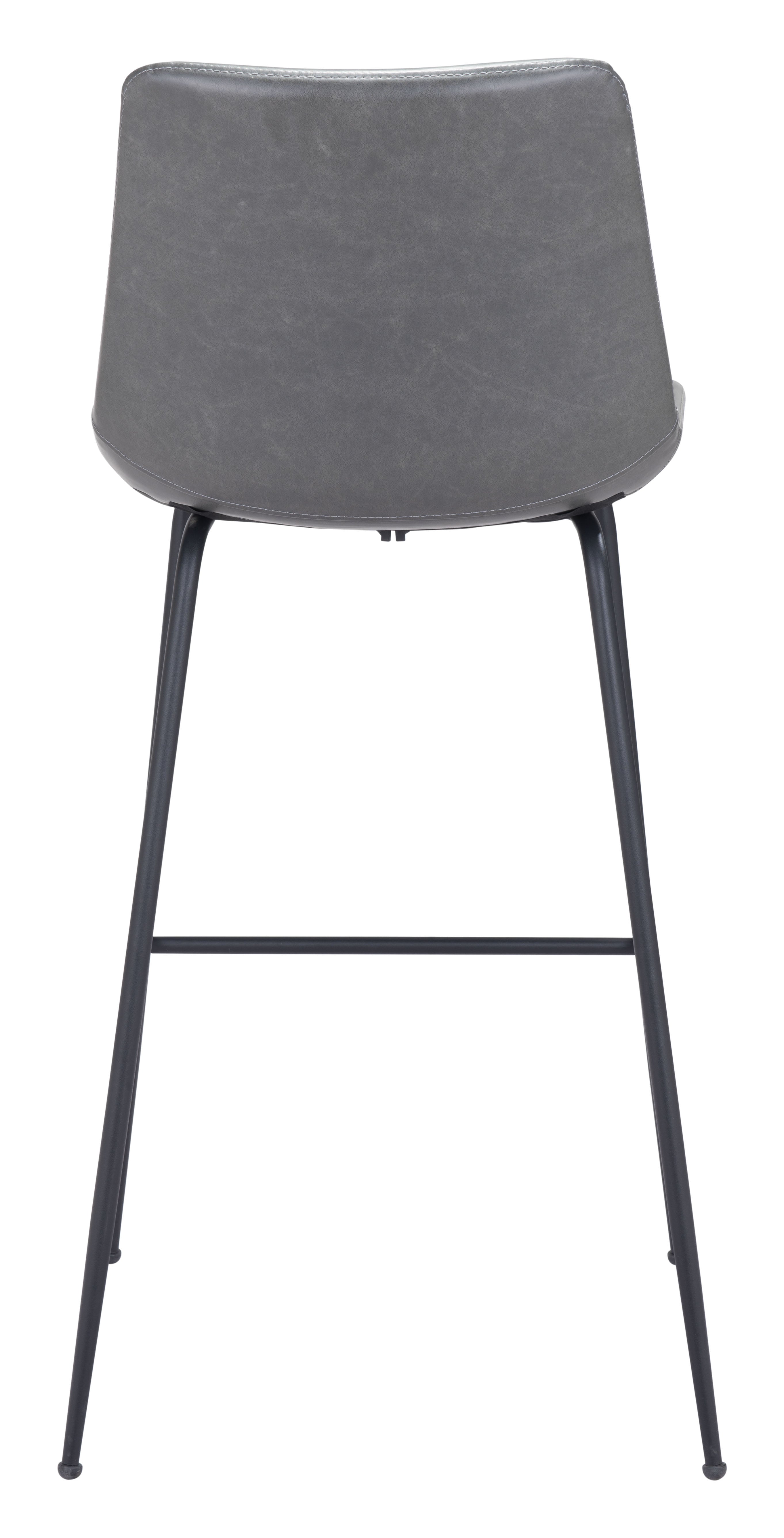 Zuo Modern Byron Barstool in Brown/Gray/White