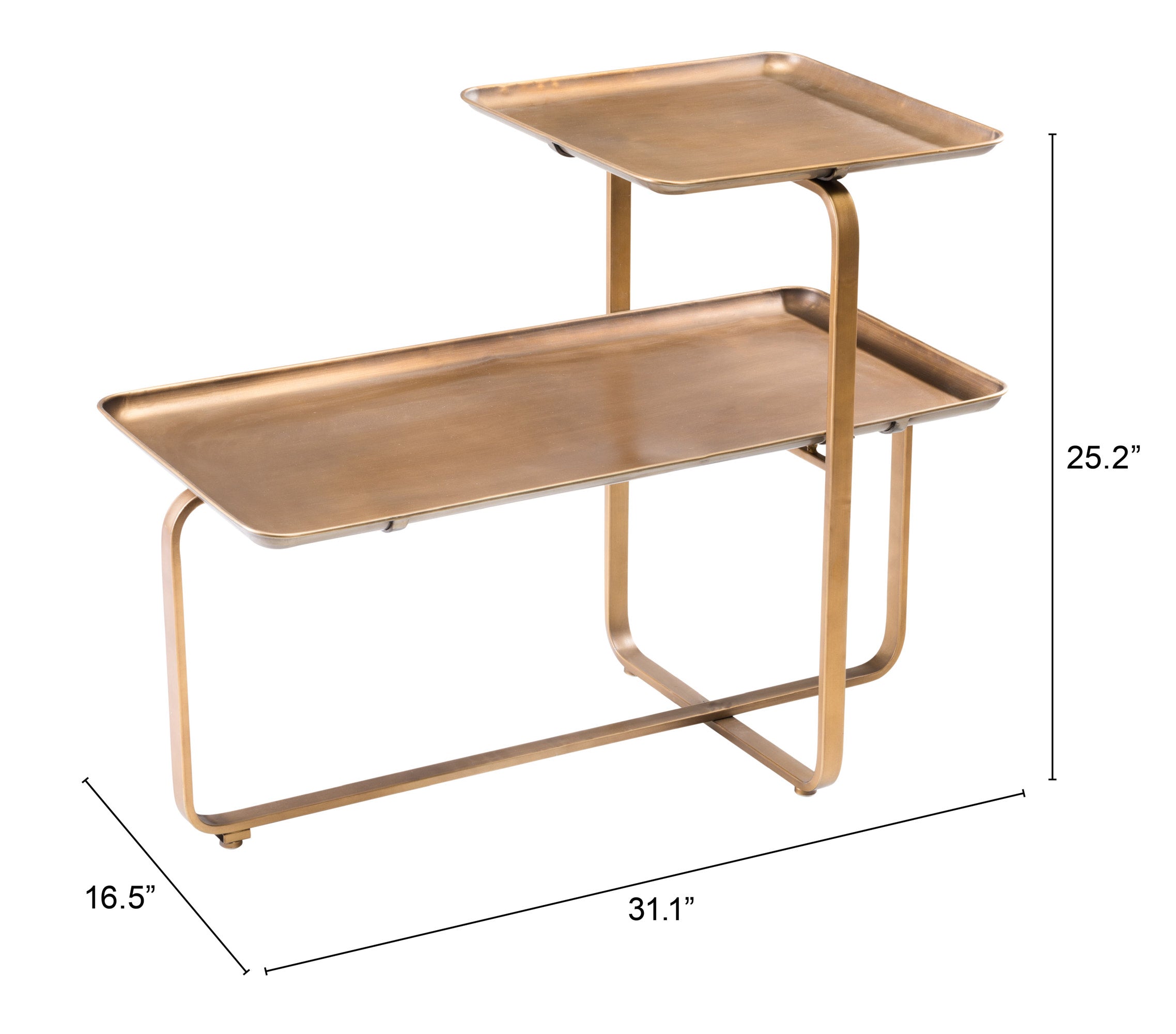 Zuo Modern Henry Coffee Table Brass