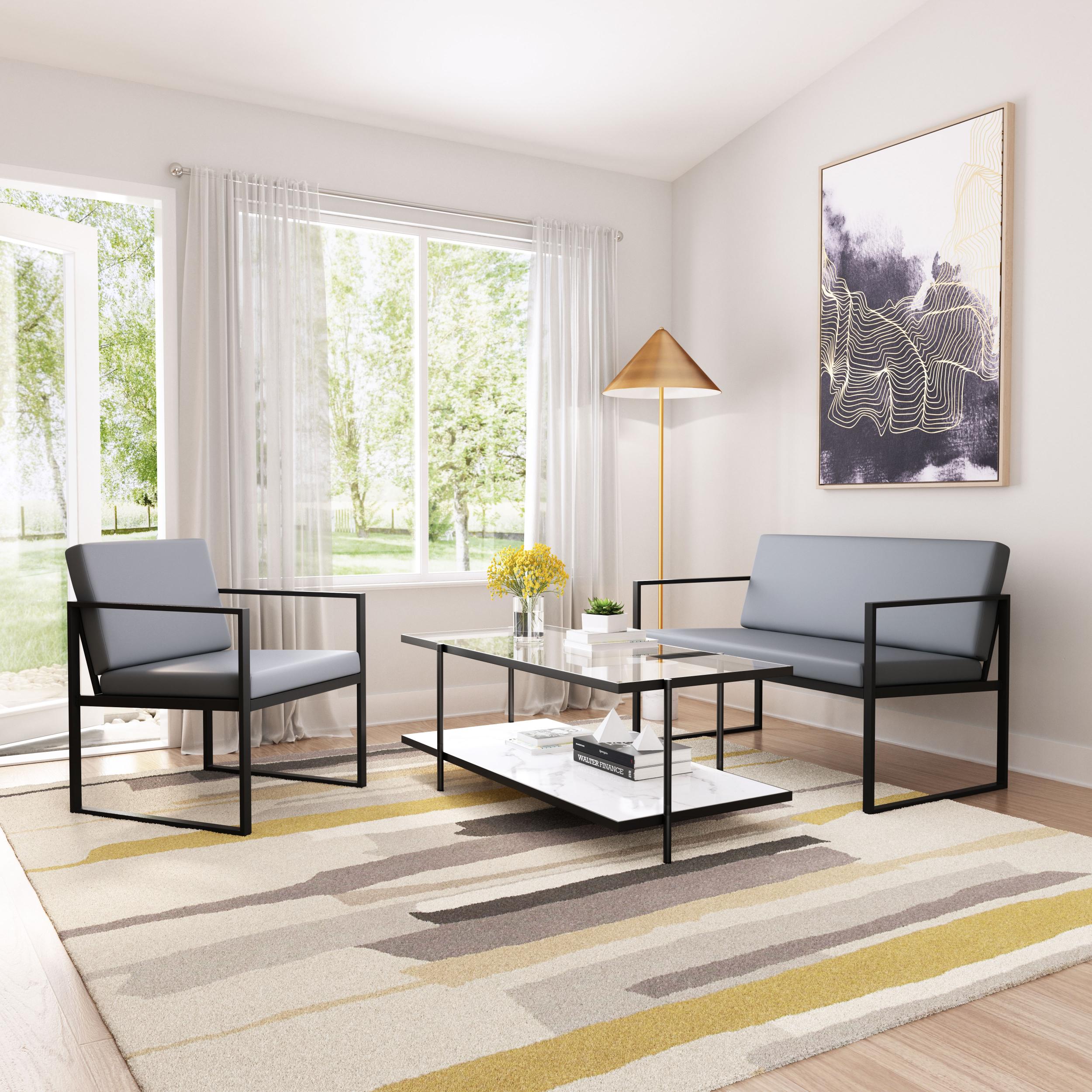 Zuo Modern Claremont Sofa in Gray