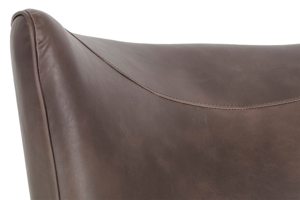 Sunpan Luther Lounge Chair - Havana Dark Brown/Tobacco Tan