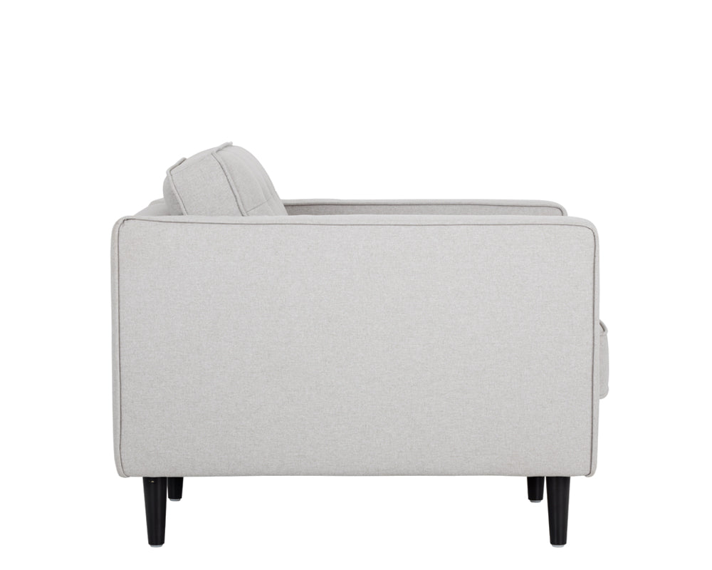 Sunpan Donnie Armchair - Coal Black/Dark Grey/Havana Dark Brown/Light Grey/Tobacco Tan