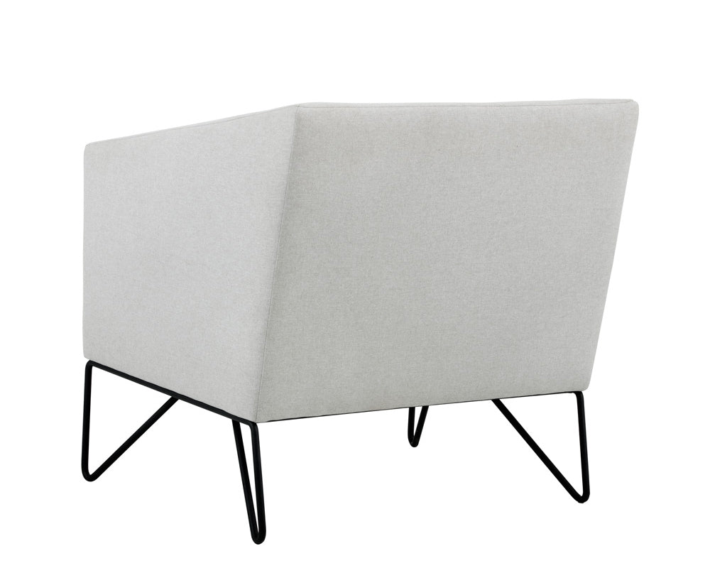 Sunpan Princeton Lounge Chair - Dark Grey/Light Grey