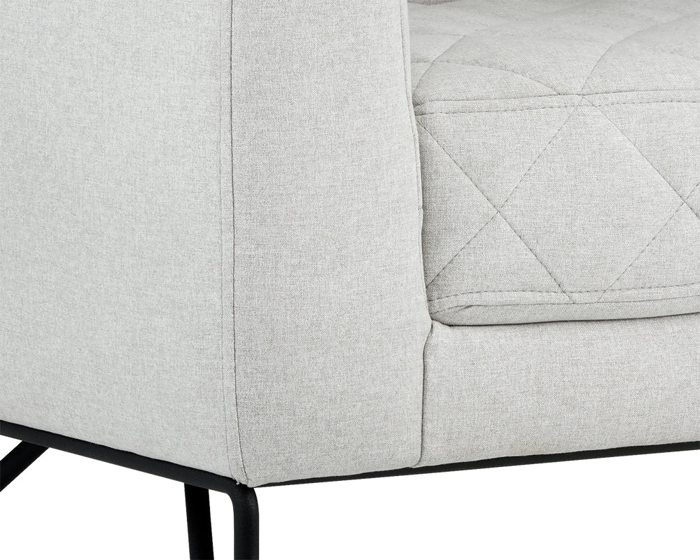 Sunpan Princeton Lounge Chair - Dark Grey/Light Grey