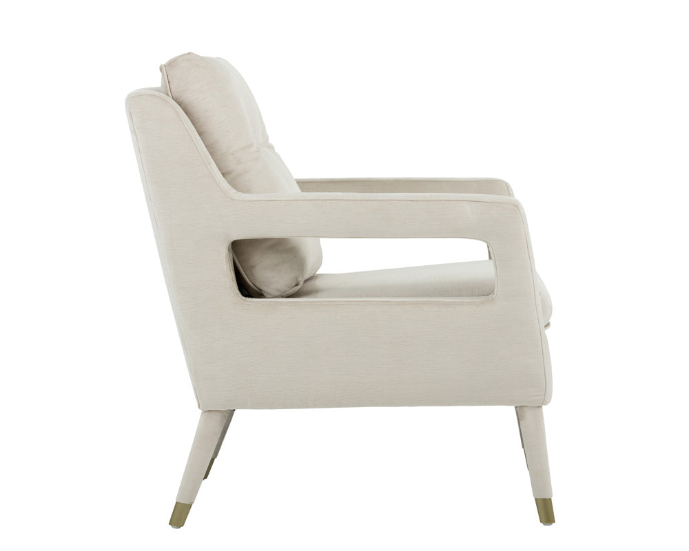 Sunpan Oxford Lounge Chair - Piccolo Black/Piccolo Prosecco