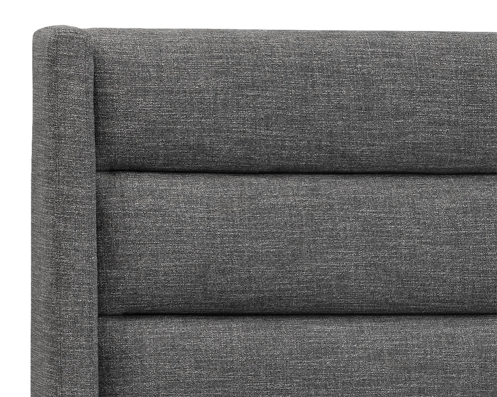 Sunpan Emmit Bed - Queen in Marble / Quarry / Merino Pearl