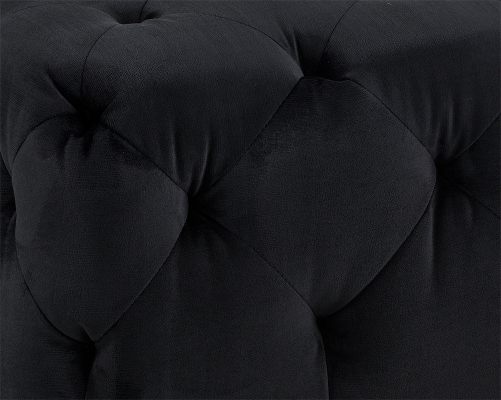 Sunpan Millie Tufted Ottoman - Piccolo Black/Prosecco