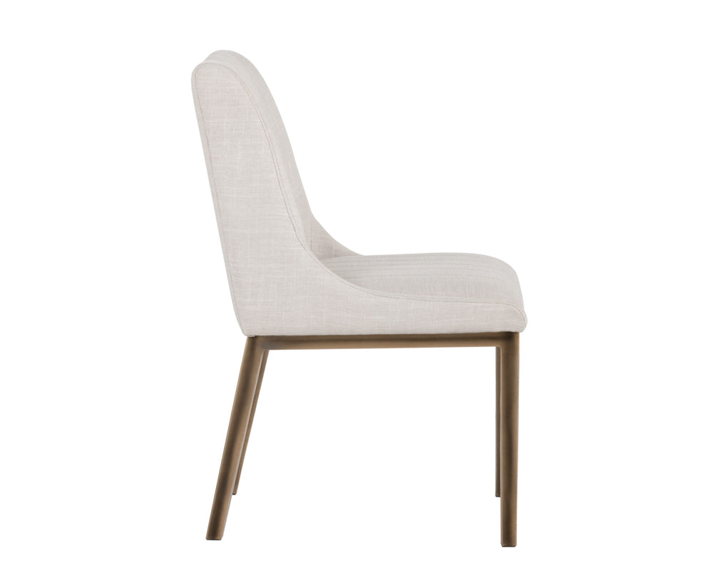 Sunpan Halden Dining Chair - Beige Linen/Bravo Cream/Bravo Metal/Vintage Black/Vintage Blue/Vintage Cognac-Set of Two