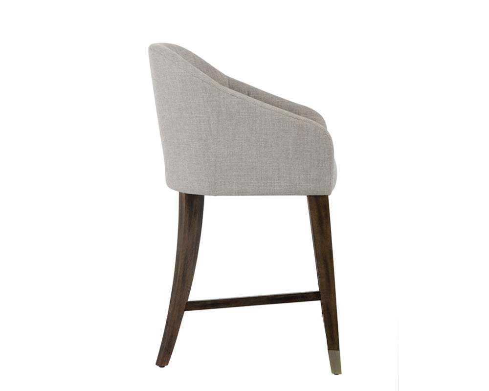 Sunpan Nellie Counter Stool in Arena Cement/Navy