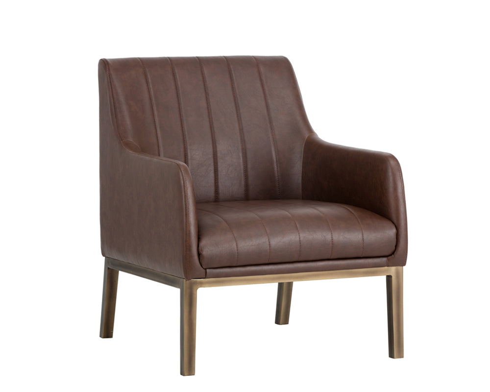 Sunpan Wolfe Lounge Chair in Beige Linen/Bravo Cream/Bravo Metal/Vintage Black/Vintage Blue/Vintage Cognac
