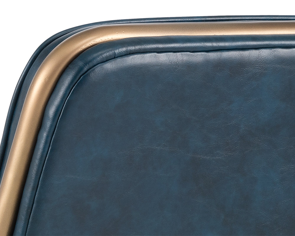 Sunpan Lincoln Lounge Chair in Beige Linen/Vintage Black/Vintage Blue/Vintage Cognac
