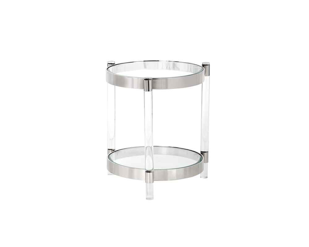 Sunpan York Side Table - Stainless Steel