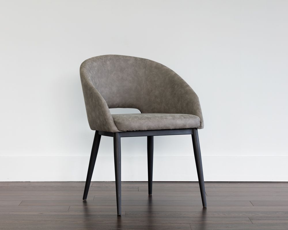 SUNPAN Thatcher Dining Armchair - Black - Antique Grey, Black - Blush Sky, Black - Deep Green Sky, Champagne Gold - Onyx, Champagne Gold - Snow