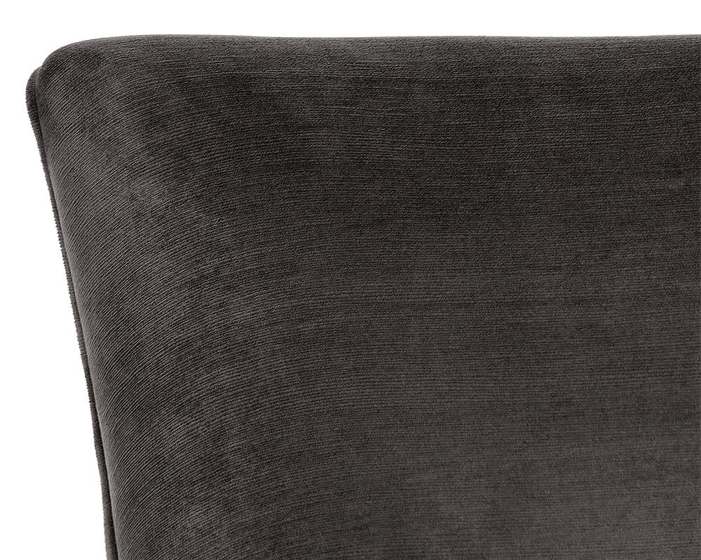 Sunpan Florence Dining Chair - Abbington Black/Piccolo Pebble/Piccolo Prosecco
