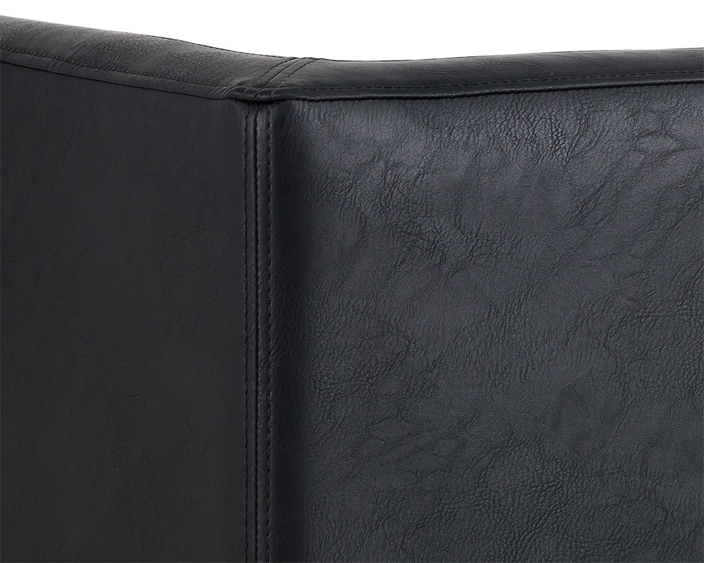 Sunpan Kwan Lounge Chair - Vintage Black/Blue