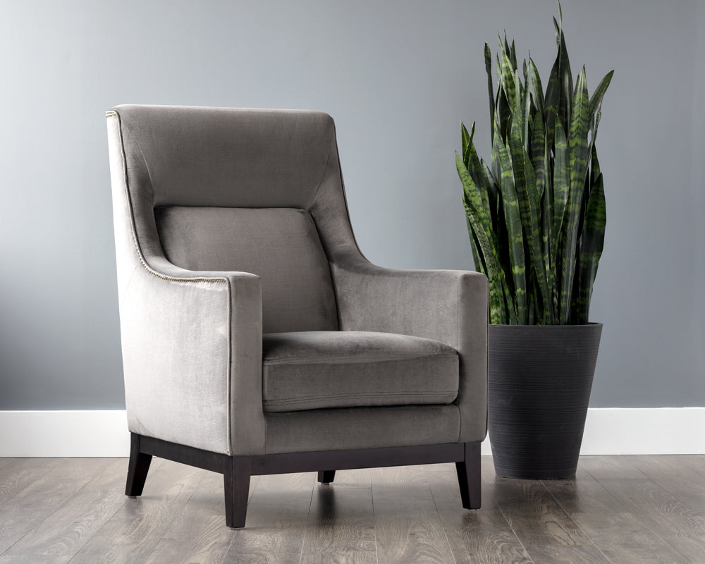 Sunpan Eugene Lounge Chair - Piccolo Dove/Pebble