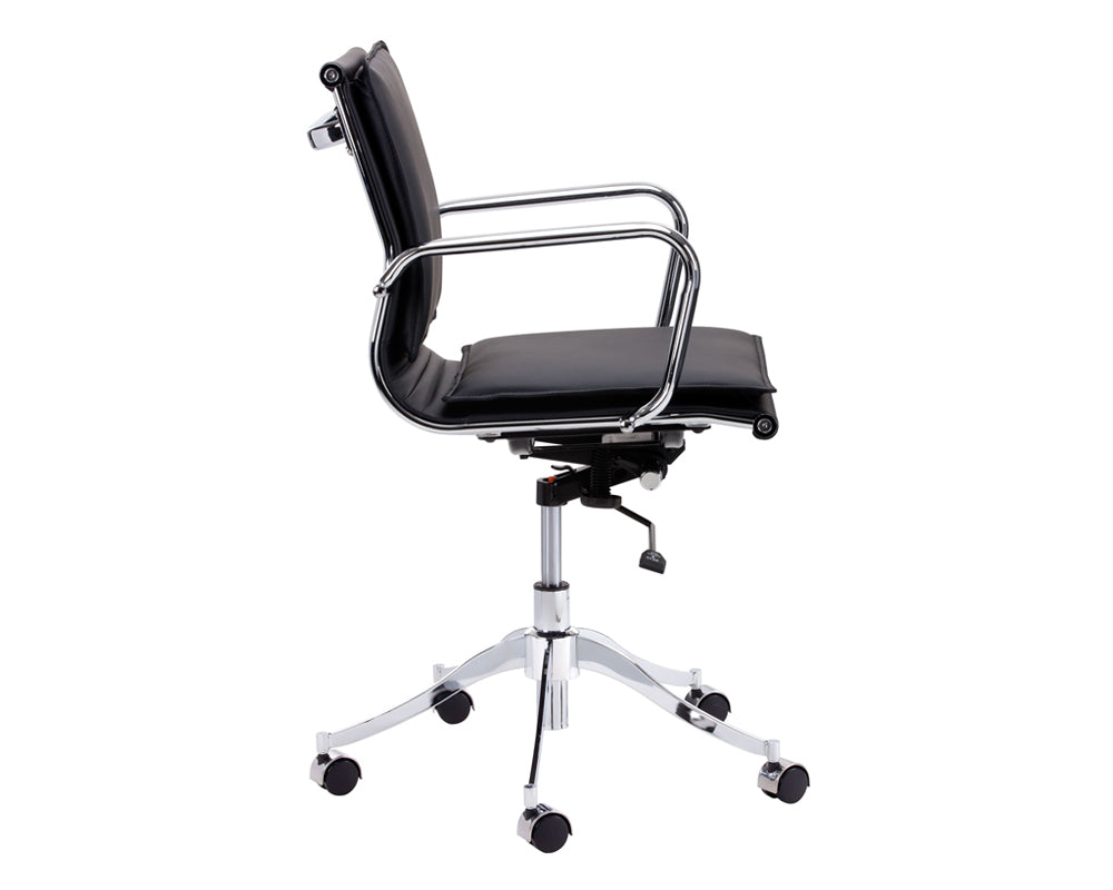 Sunpan Morgan Office Chair - Onyx/Snow/Tan