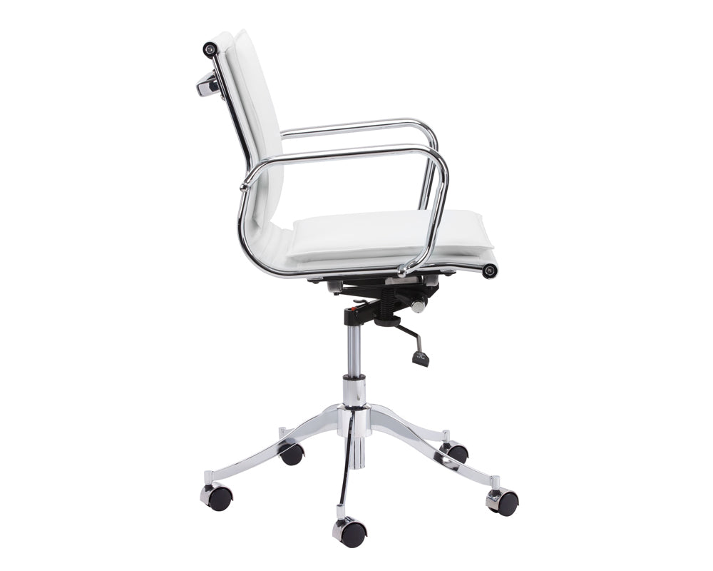 Sunpan Morgan Office Chair - Onyx/Snow/Tan