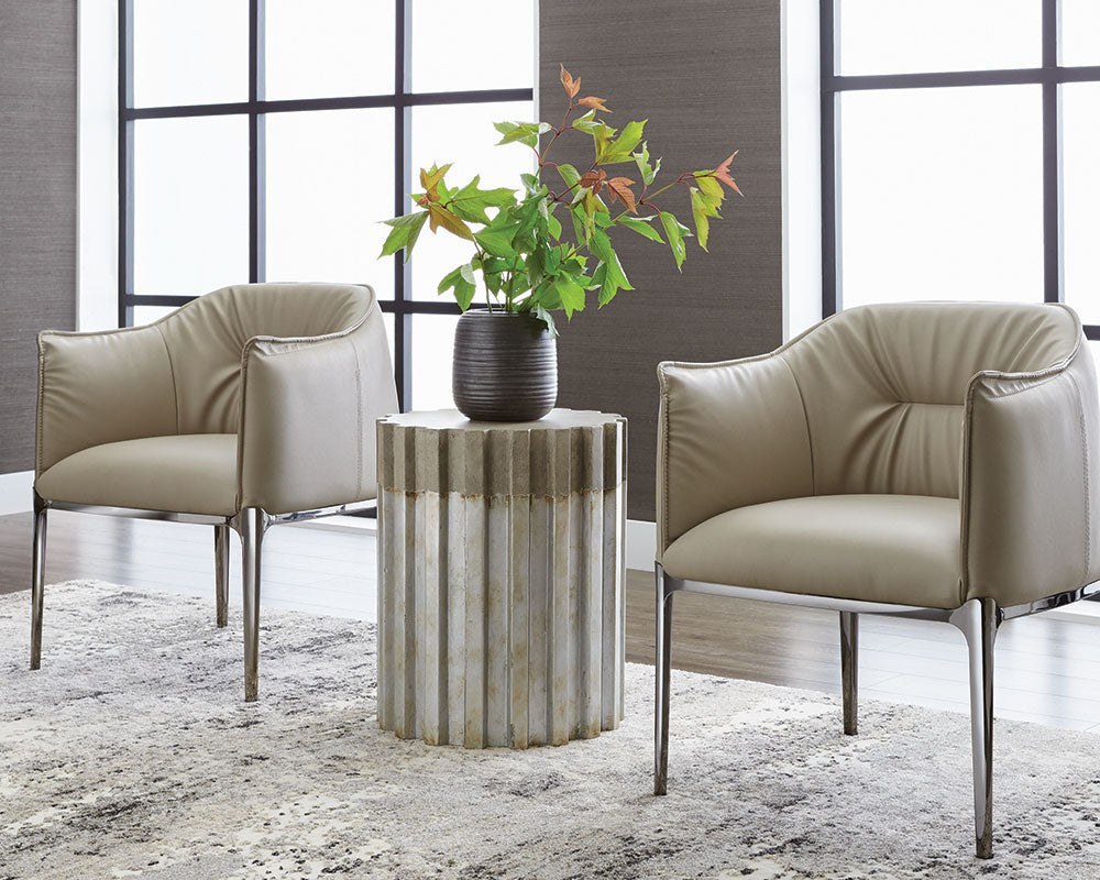 Sunpan Jax Dining Armchair - Barely Beige