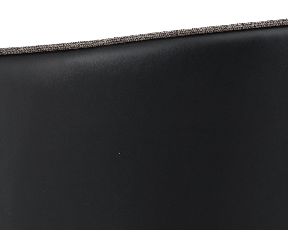 Sunpan Asher Dining Armchair - Abbington Black and Napa Black/Flint Grey and Napa Taupe/Sparrow Grey and Napa Black