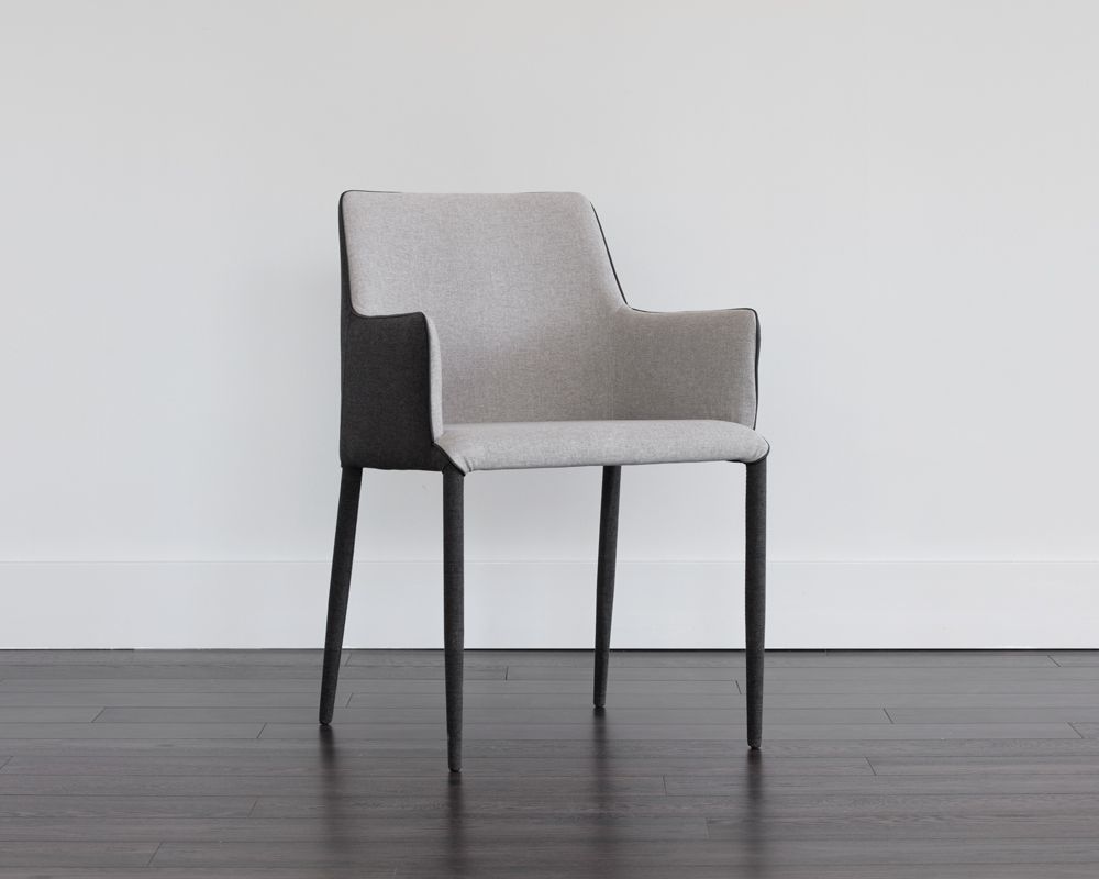 SUNPAN Renee Dining Armchair - Armour Grey / Dark Slate