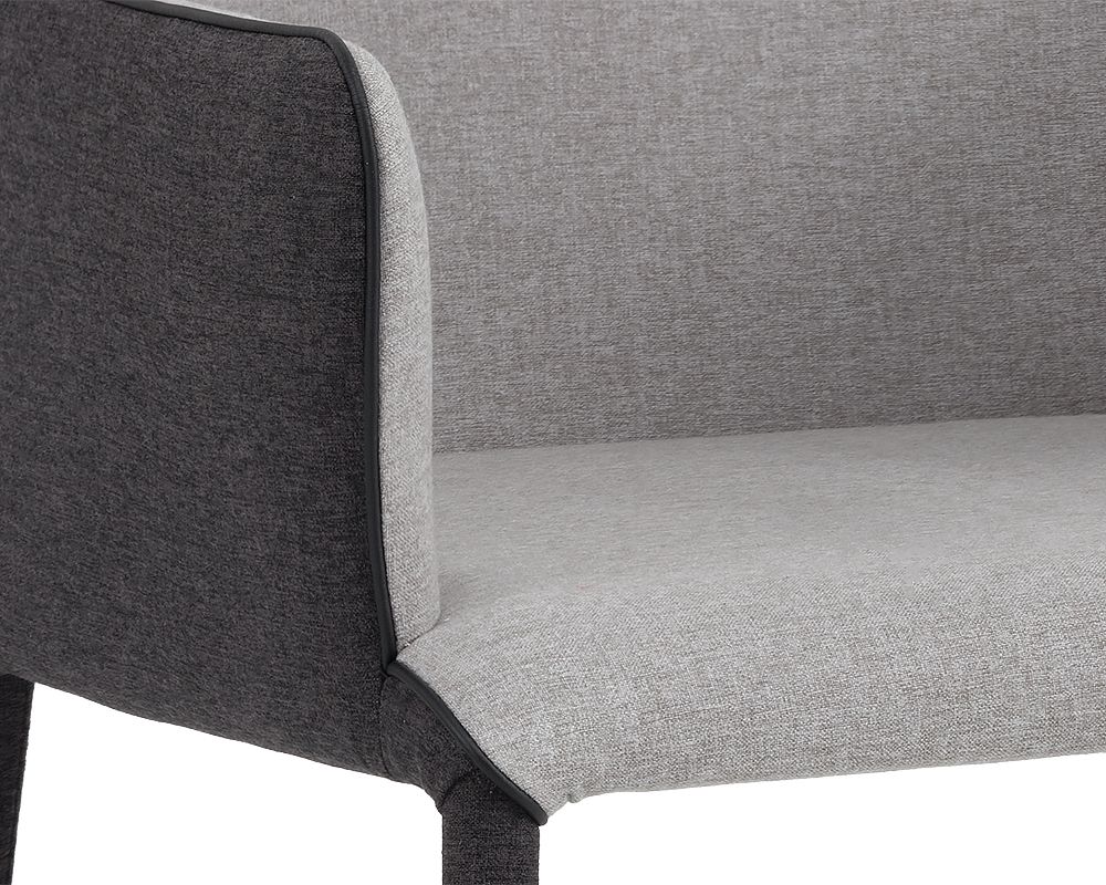 SUNPAN Renee Dining Armchair - Armour Grey / Dark Slate