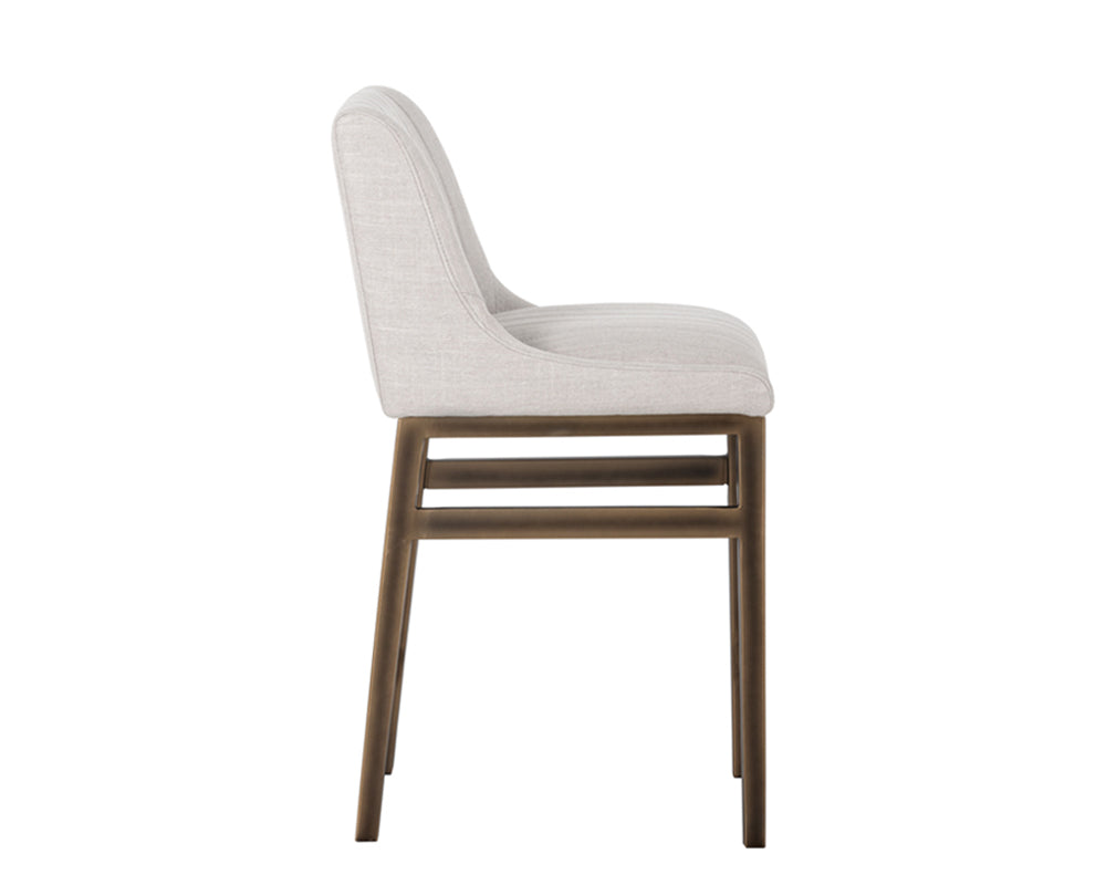 Sunpan Halden Counter Stool - Beige Linen/Bravo Cream/Bravo Metal/Vintage Black/Vintage Blue/Vintage Cognac
