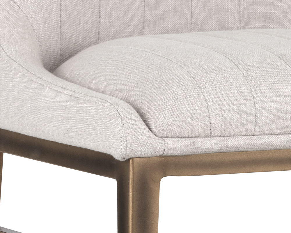 Sunpan Halden Counter Stool - Beige Linen/Bravo Cream/Bravo Metal/Vintage Black/Vintage Blue/Vintage Cognac