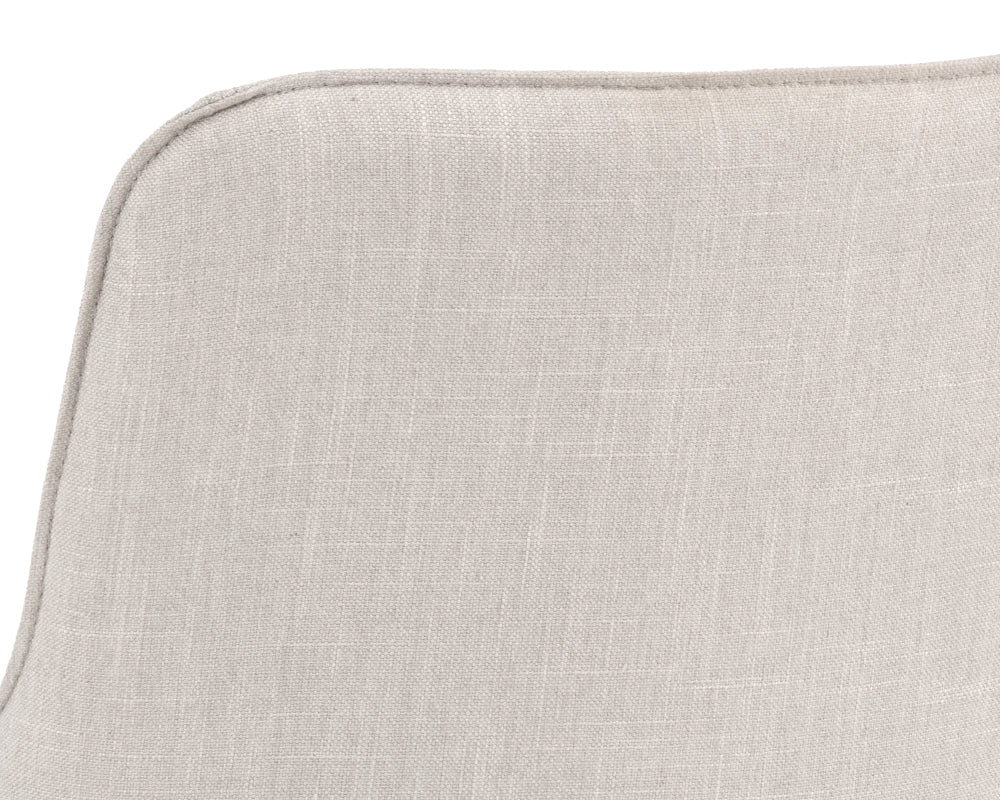 Sunpan Franklin Dining Armchair - Beige Linen/Bravo Cream/ Vintage Black/Vintage Blue