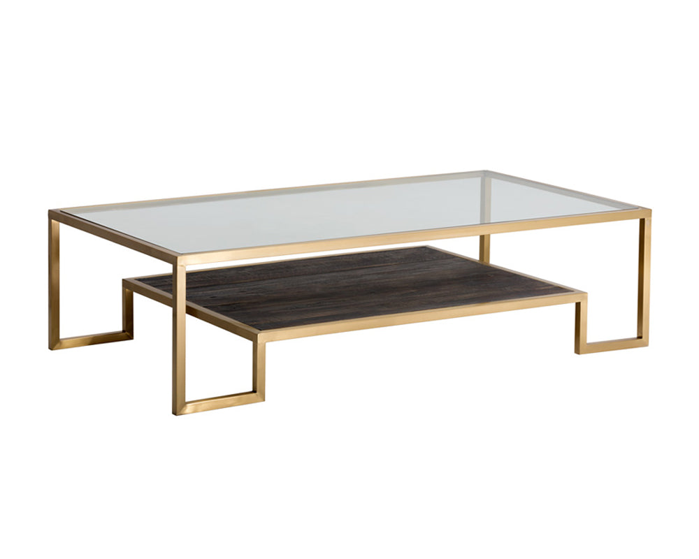 Sunpan Carver Coffee Table - Rectangular