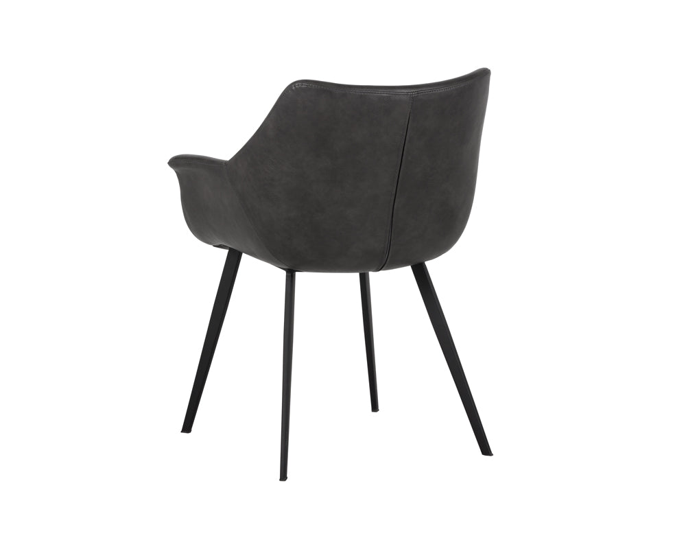 Sunpan Mason Dining Armchair - Hearthstone Brown/Town Grey