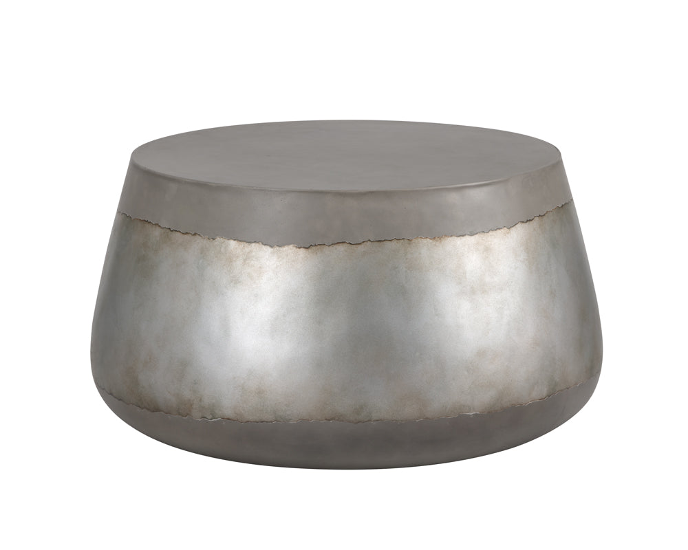 Sunpan Aries Coffee Table - Black and Ombre / Silver