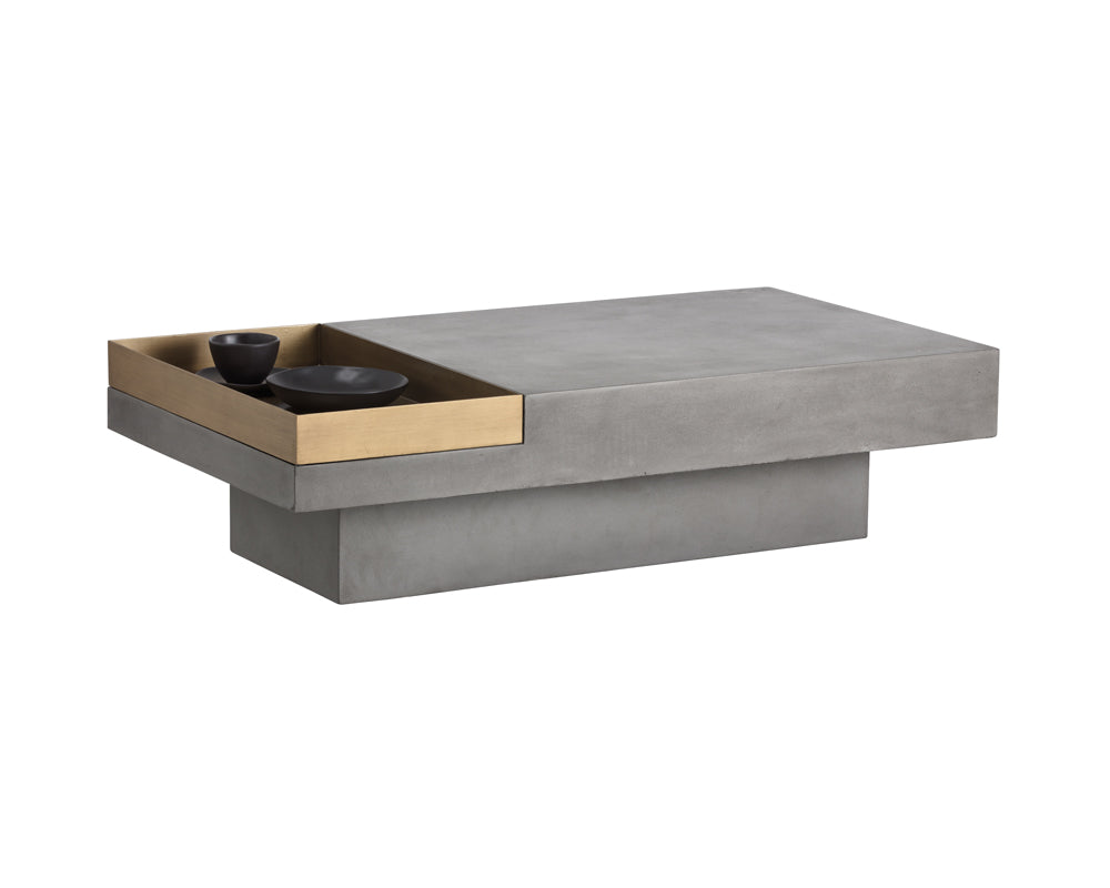 Sunpan Quill Coffee Table - Rectangular