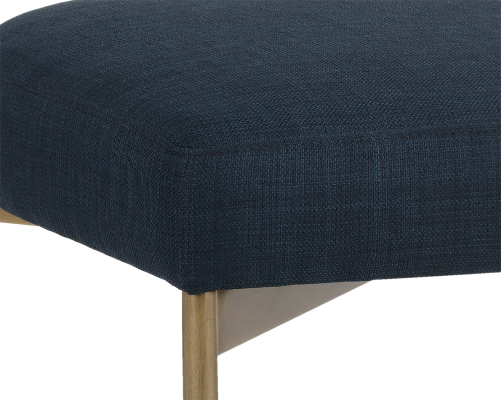 Sunpan Seneca Dining Chair - Antique Brass - Arena Cement/Arena Navy/Velvet Blush/Velvet Slate/Polo Club Stone
