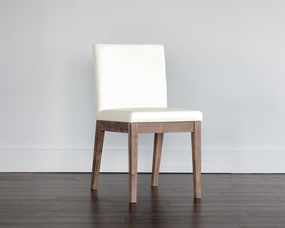 Sunpan Branson Dining Chair in Dark Grey / White