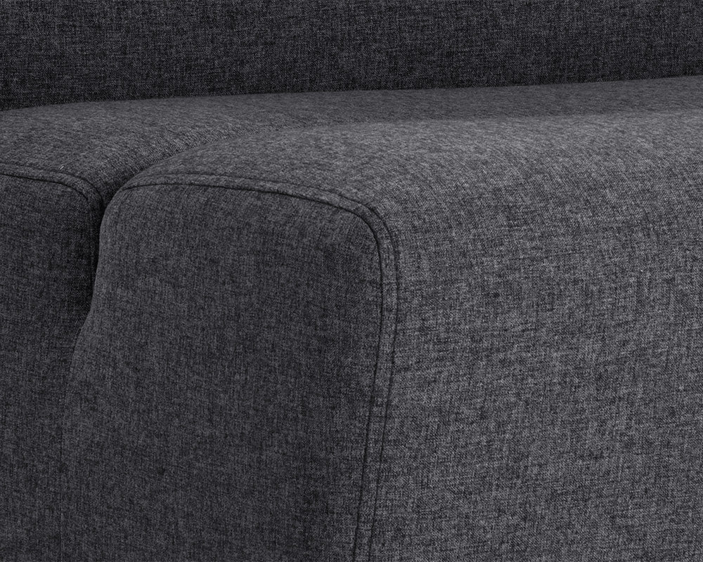 Sunpan Cornell Modular - Armless Chair - Polo Club Kohl Grey / Stone
