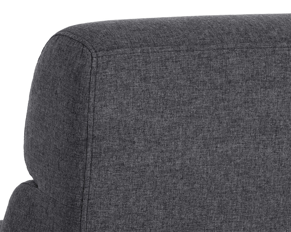 Sunpan Cornell Modular - Armless Chair - Polo Club Kohl Grey / Stone