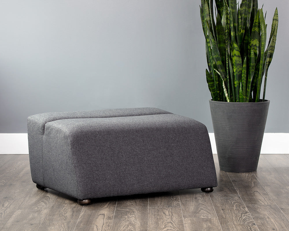 Sunpan Cornell Modular - Ottoman - Polo Club Kohl Grey/Stone