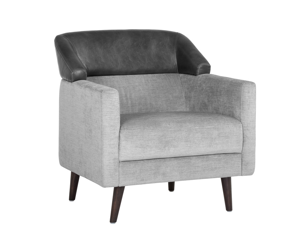 Sunpan Napoleon Lounge Chair - Polo Club Stone / Overcast Grey