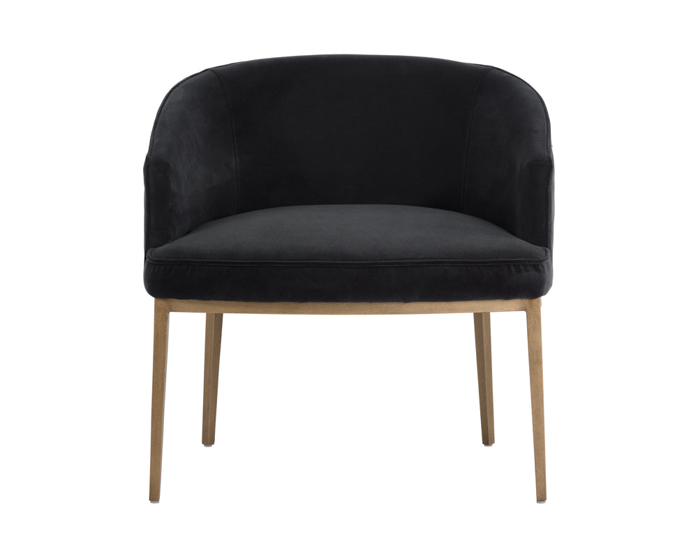 Sunpan Cornella Lounge Chair - Blush Pink/ Forest Green/Polo Club Stone/Shadow Grey